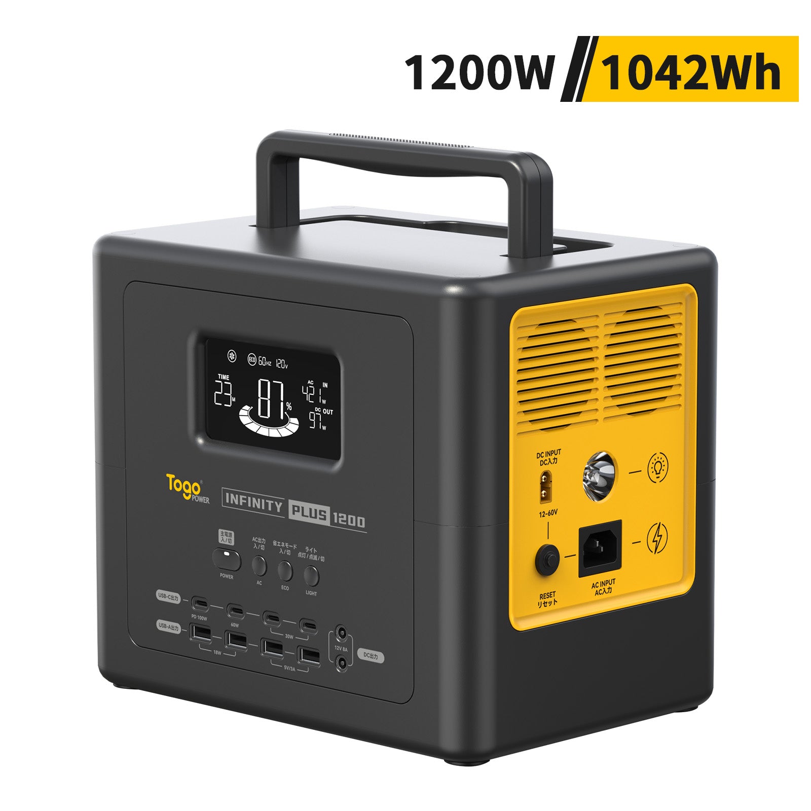 TogoPower INFINITY Plus1200 ポータブル電源